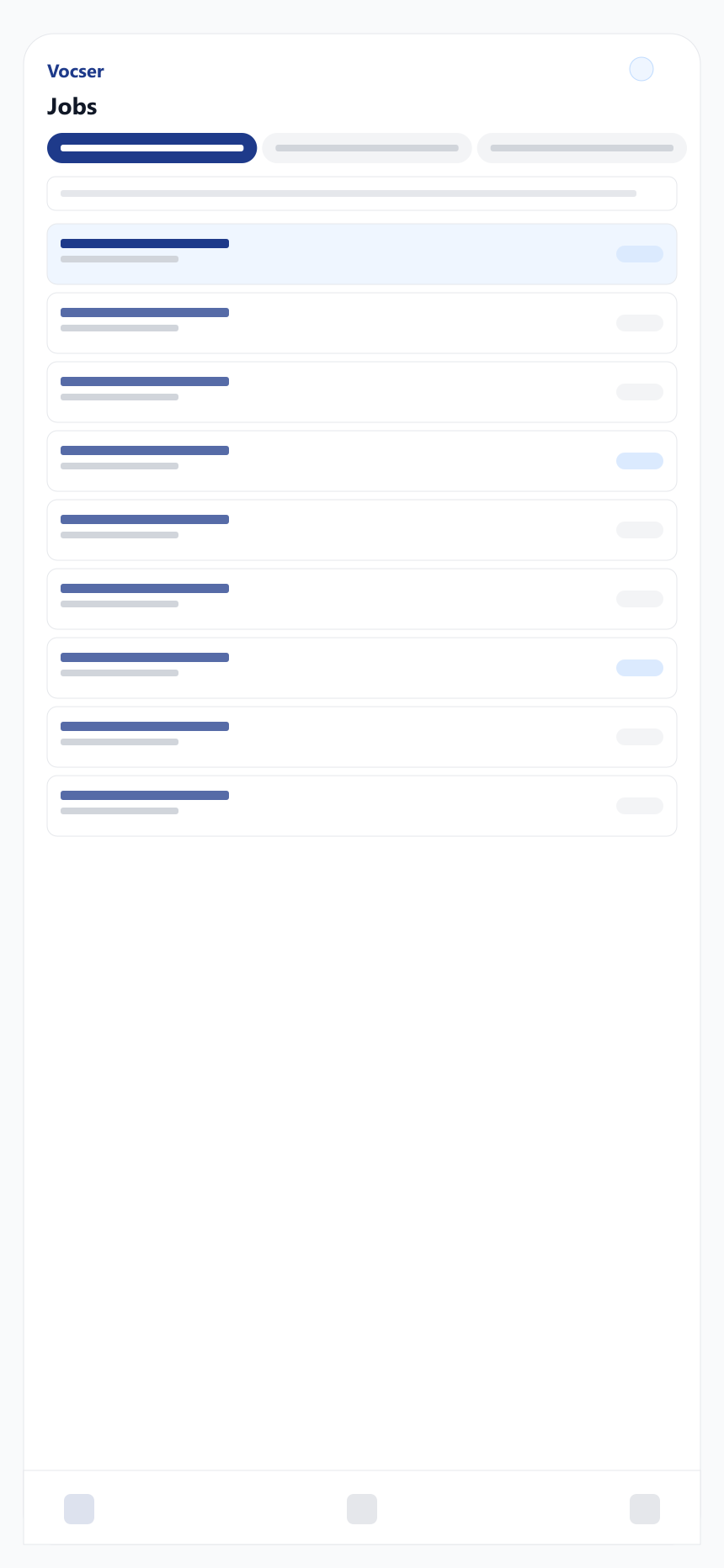 Mobile jobs: Today's assignments, timestamps, captures, and voice notes land on the live ticket—not a buried text thread.