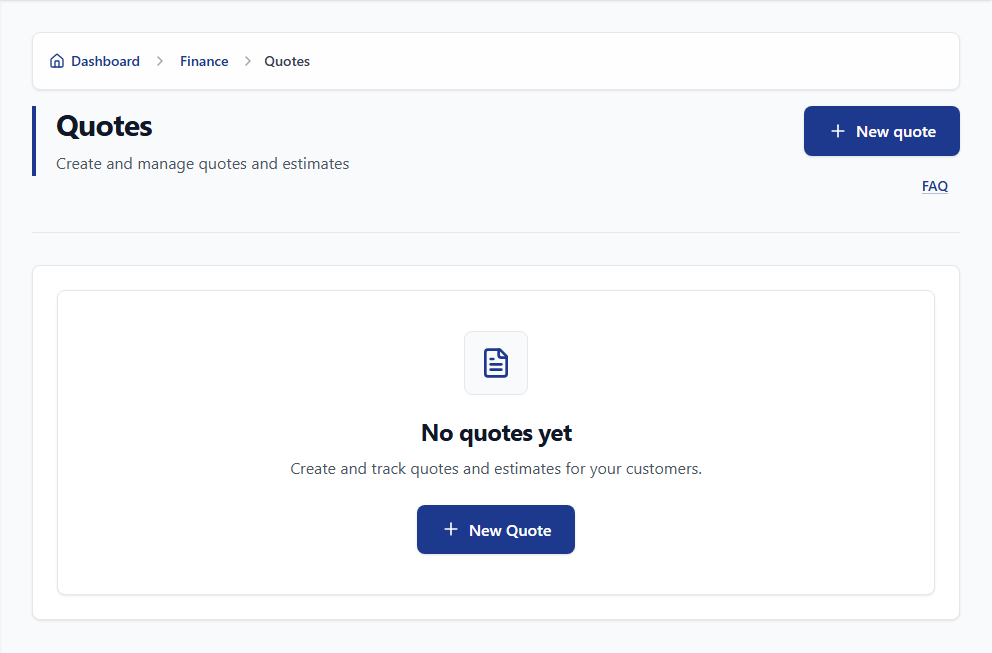 Quotes: Estimates that roll forward into jobs and invoices.